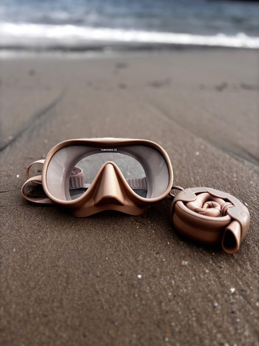 Viare Snorkel Set - Sandy Beige