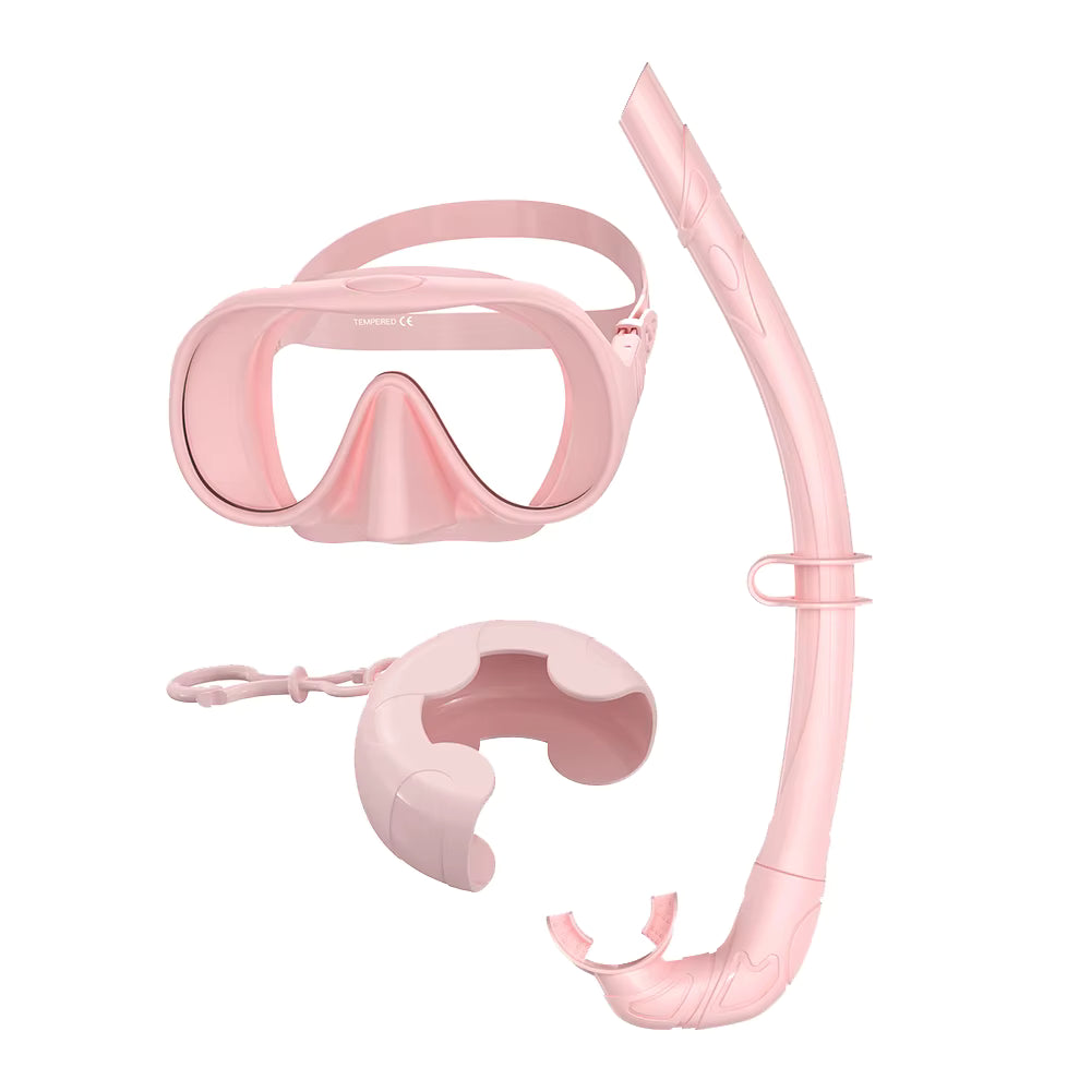 Viare Snorkel Set - Seashell Pink
