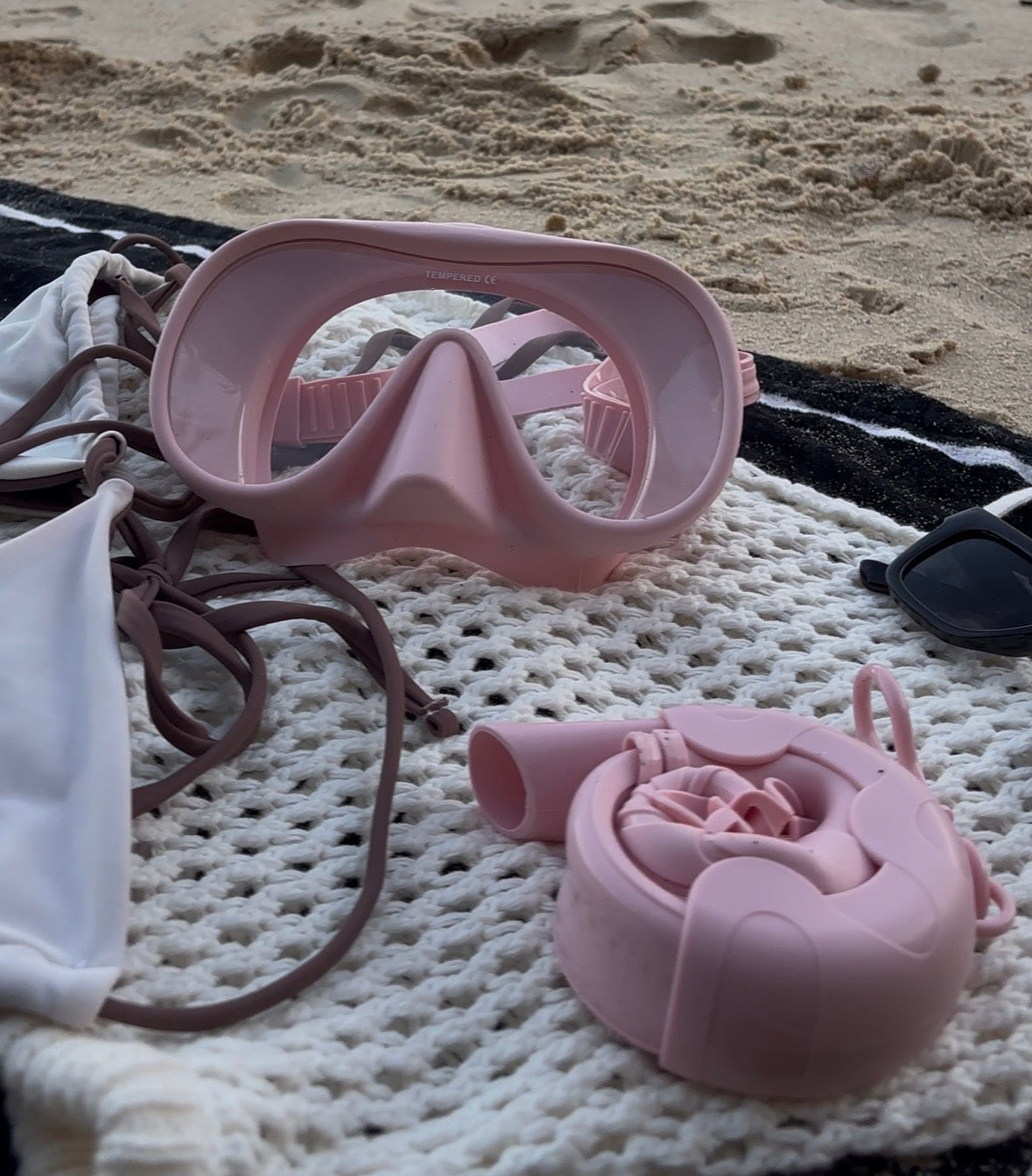 Viare Snorkel Set - Seashell Pink